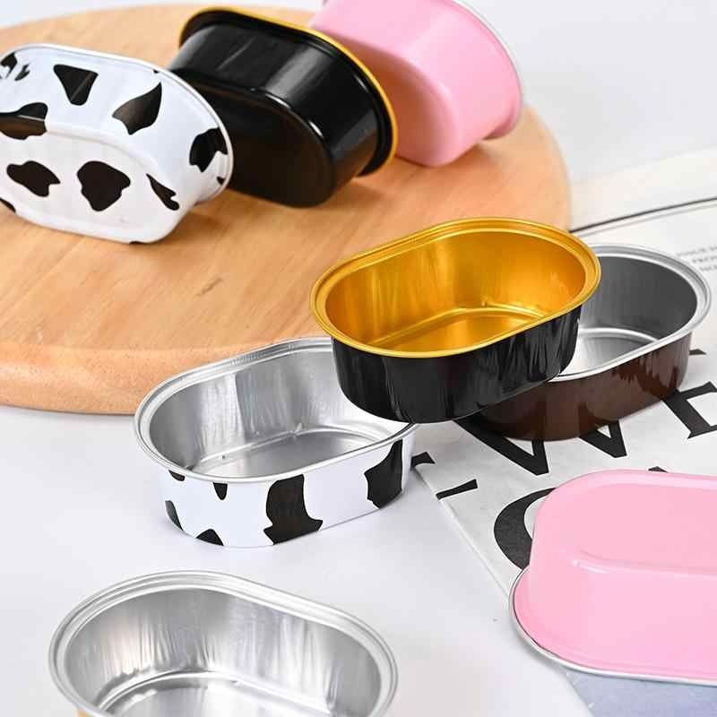 ถ้วยฟอยล์ ถ้วยอบขนม ถ้วยพุดดิ้ง ถ้วยเค้ก มีฝาปิด พิมพ์ขนมรูปไข่ 68ml ช้กับเตาอบได้ ใช้ในร้านเบเกอรี่ - รูปที่ 6