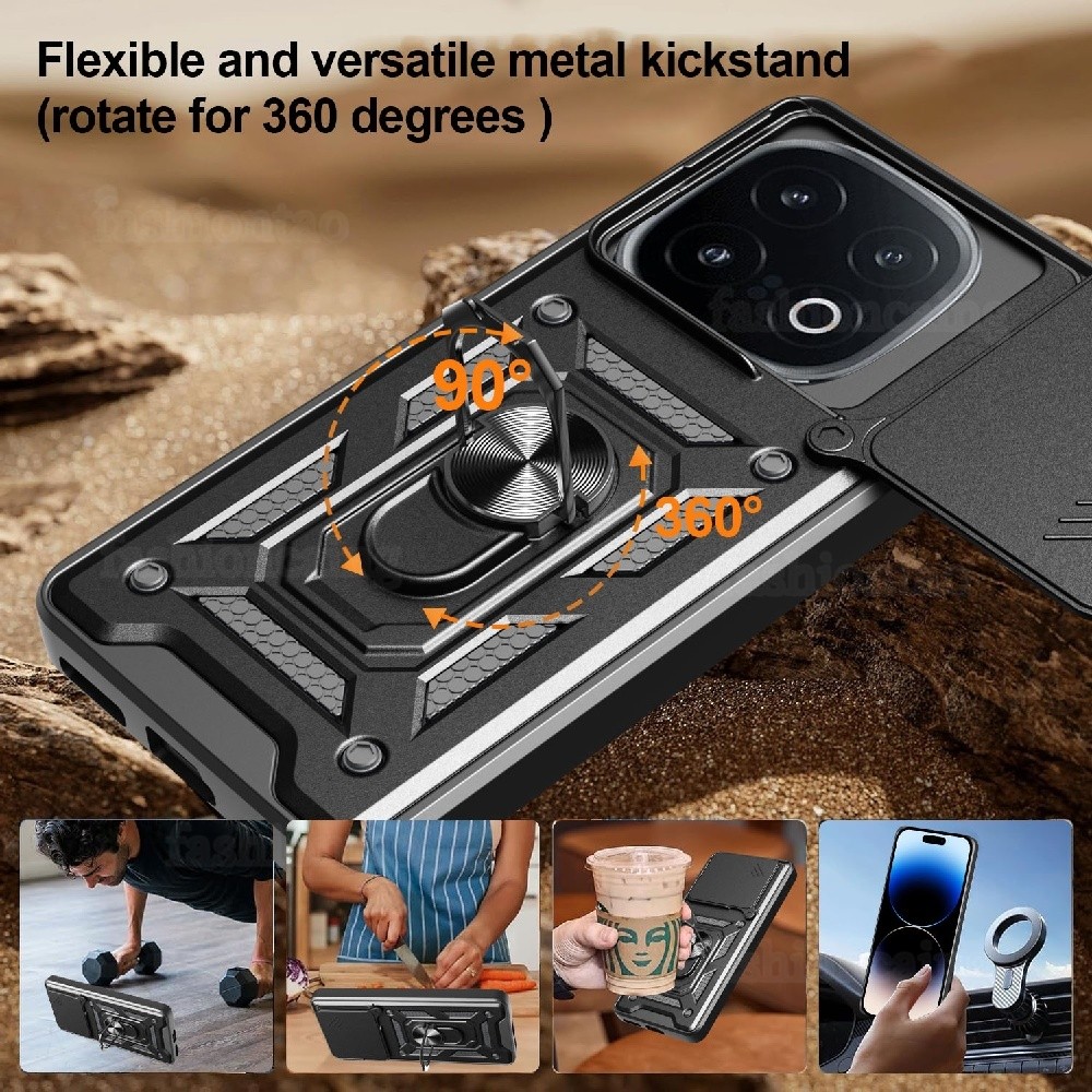 สําหรับVivoiqoo15ปลอกสําหรับVivo iqoo 15 1 5 iqoo15 Vivoiqoo15 V2505A 2025 กันกระแทกเคสโทรศัพท์เกราะแหวนวงเล็บStent Pushกล้องเลนส์ป้องกันปกหลัง - รูปที่ 4