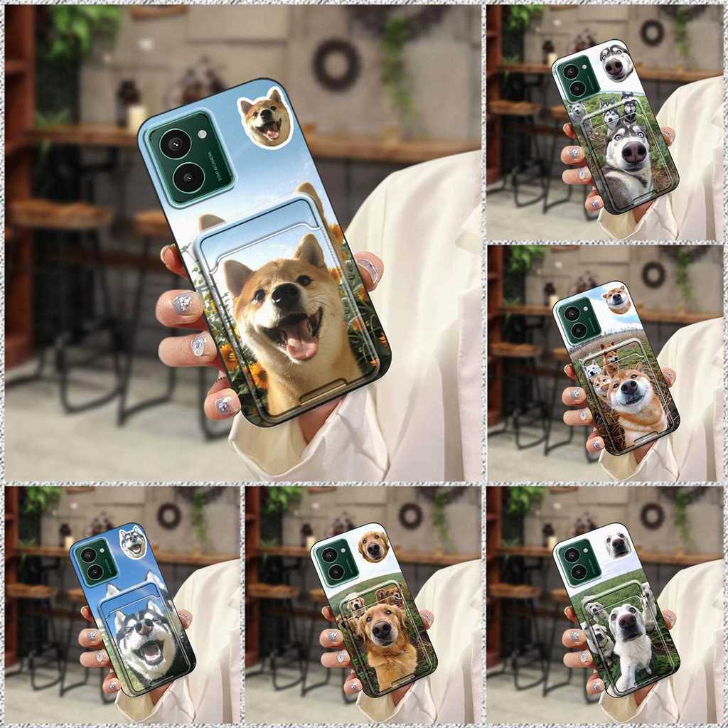 Pulse Photo Cat Nokia HMD Pulse/Pulse+/ Pulse Pro Phone Case Simple Texture การ์ตูน Fun Card Slot สั
