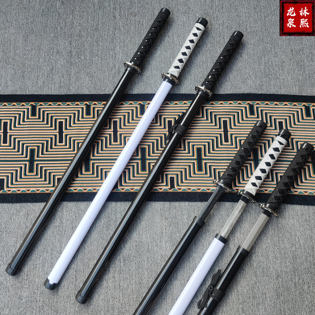 ดาบไม้ Tang Heng Dao พร้อมปลอก ดาบไม้ Iaido แบบรวม ของเล่นเด็กผู้ชาย อุปกรณ์การแสดง การถ่ายภาพกลางแจ