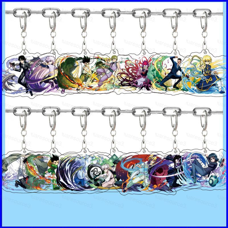 HUNTERxHUNTER Meruem Gon Freecss Killua Zoldyck ที่ใส่กุญแจอะคริลิคพวงกุญแจจี้กระเป๋า