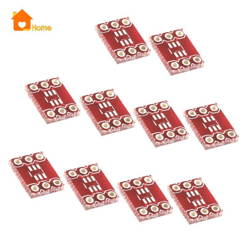 [Nanaaa] 10 ชิ้น 0.95 มิลลิเมตร SOT23 เป็นอะแดปเตอร์ DIP PCB ซ็อกเก็ตการทดลองแปลงบอร์ดสีแดง