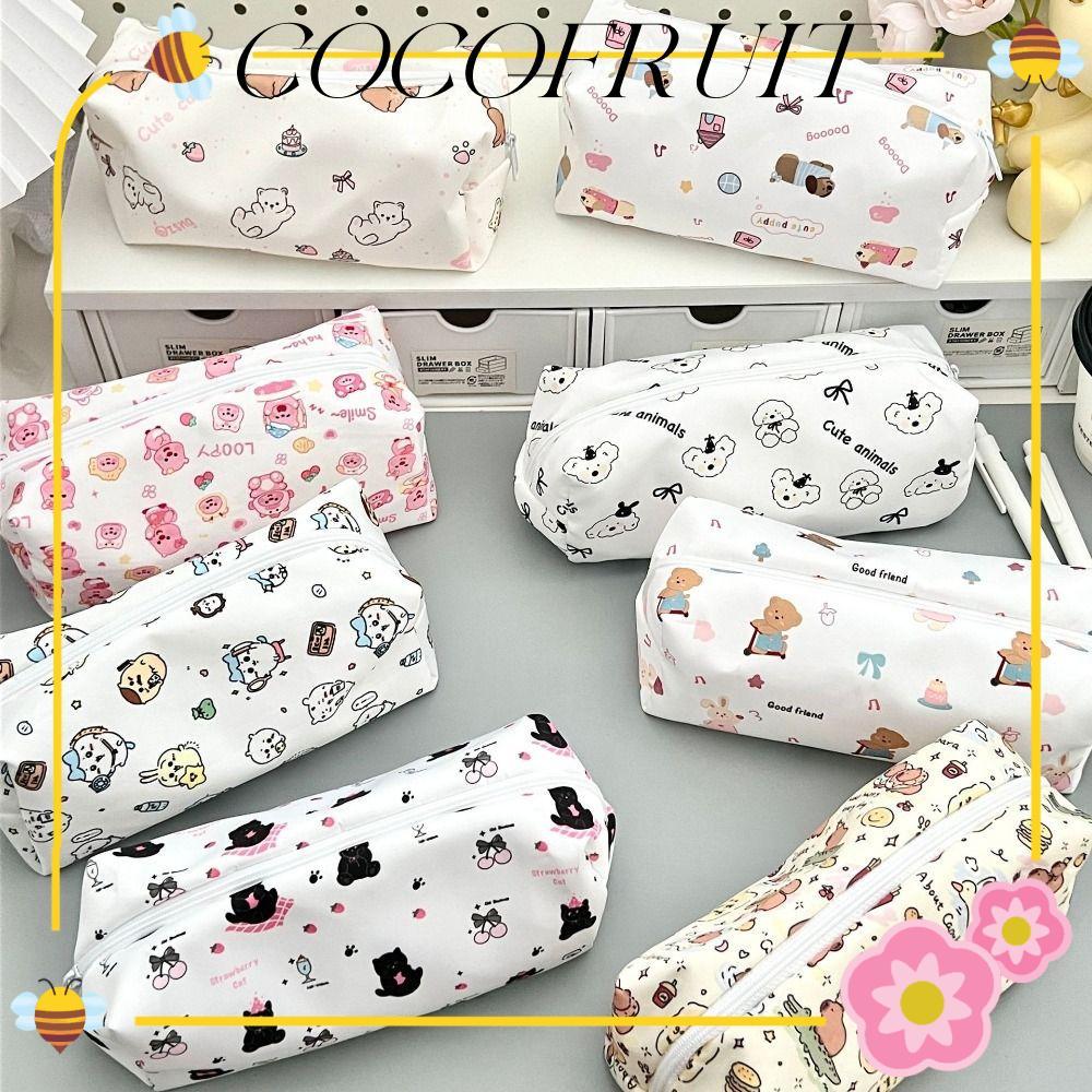 กระเป๋าปากกา COCOFRUIT ความจุขนาดใหญ่ Back To School ของขวัญดินสอ,คุณภาพสูง Loopy/Crayon Shin-chan/C