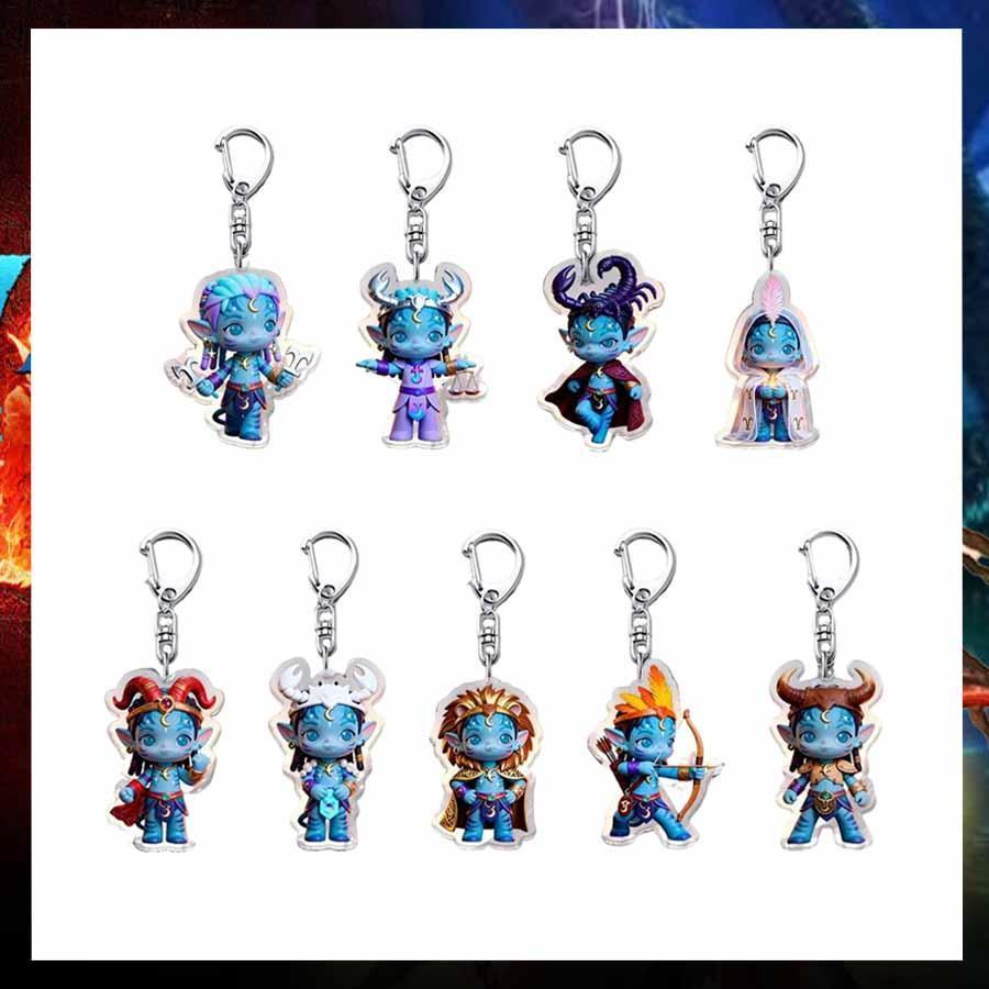 9 ชิ้น Avatar 3 Fire และ Ashes อุปกรณ์ต่อพ่วงจี้การ์ตูน Q Avatar 2D อะคริลิคพวงกุญแจเด็ก posterph