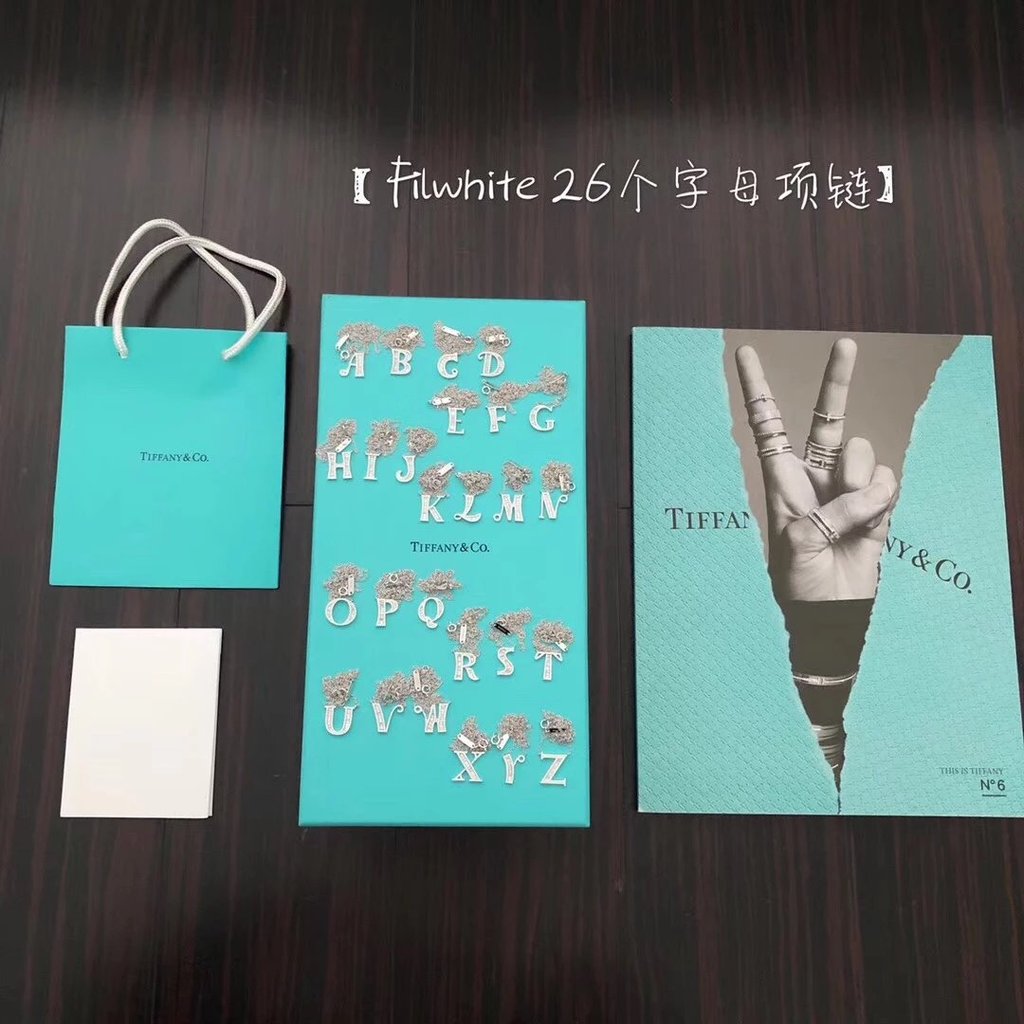 สร้อยคอนิยม Filwhite 26 ตัวอักษร จากเงินสเตอร์ลิง AG925 คุณภาพสูง