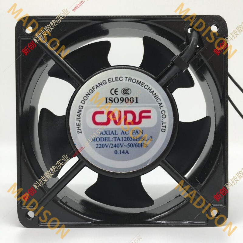 CNDF TA12038HSL-2 TA12038HBL-2 AC220V 12 cm. ใหม่ล่าสุด พัดลม AC 12038