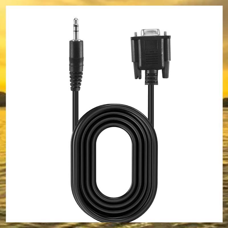(PTL)DB9 9 Pin สาย VGA ตัวเมีย ,DB 9 Female to TRS 3.5mm (1/8in) TRS Stereo Male Serial Data Cable-6