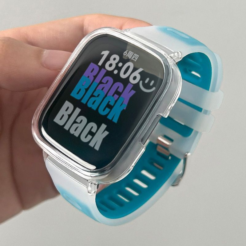 2 in 1 Jelly สีซิลิโคน Strap + เคสใสสําหรับ Xiaomi Redmi Watch 5 4 3 Active Smart Watch Band สําหรับ Redmi Watch 5 Lite สร้อยข้อมือสายรัดข้อมืออุปกรณ์เสริม - รูปที่ 3