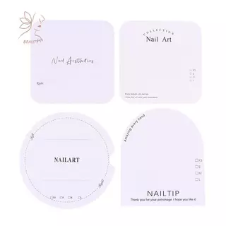[maybeauty] 20 ชิ้นเล็บแสดงกระดาษแข็งสไตล์เรียบง่ายปลอมการ์ดสําหรับกดบนเล็บถ่ายภาพอุปกรณ์ประกอบฉากร้านทําเล็บ {TH}