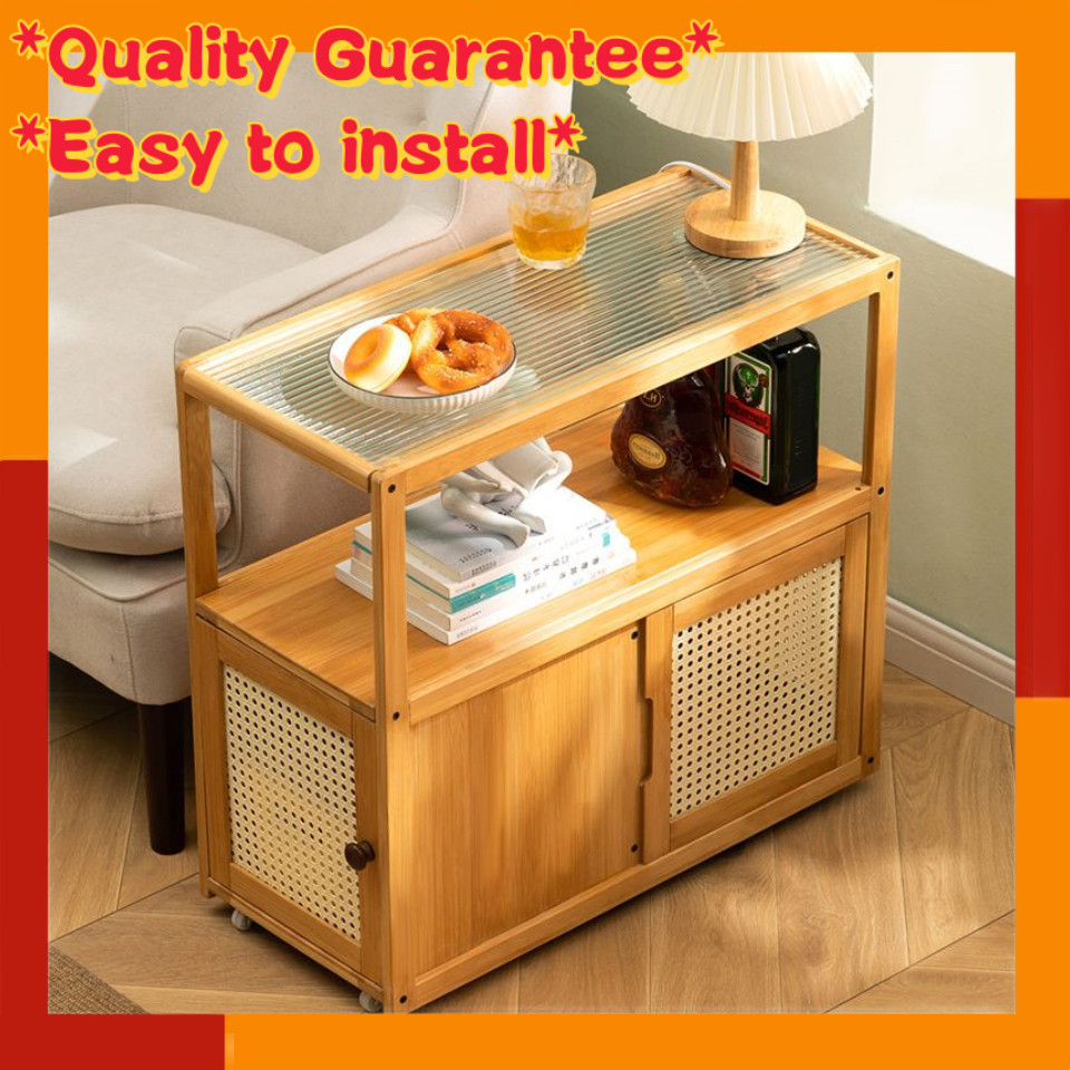 Sofa side cabinet storage rack side rack movable coffee table sofa dustproof sofa side cabinet small