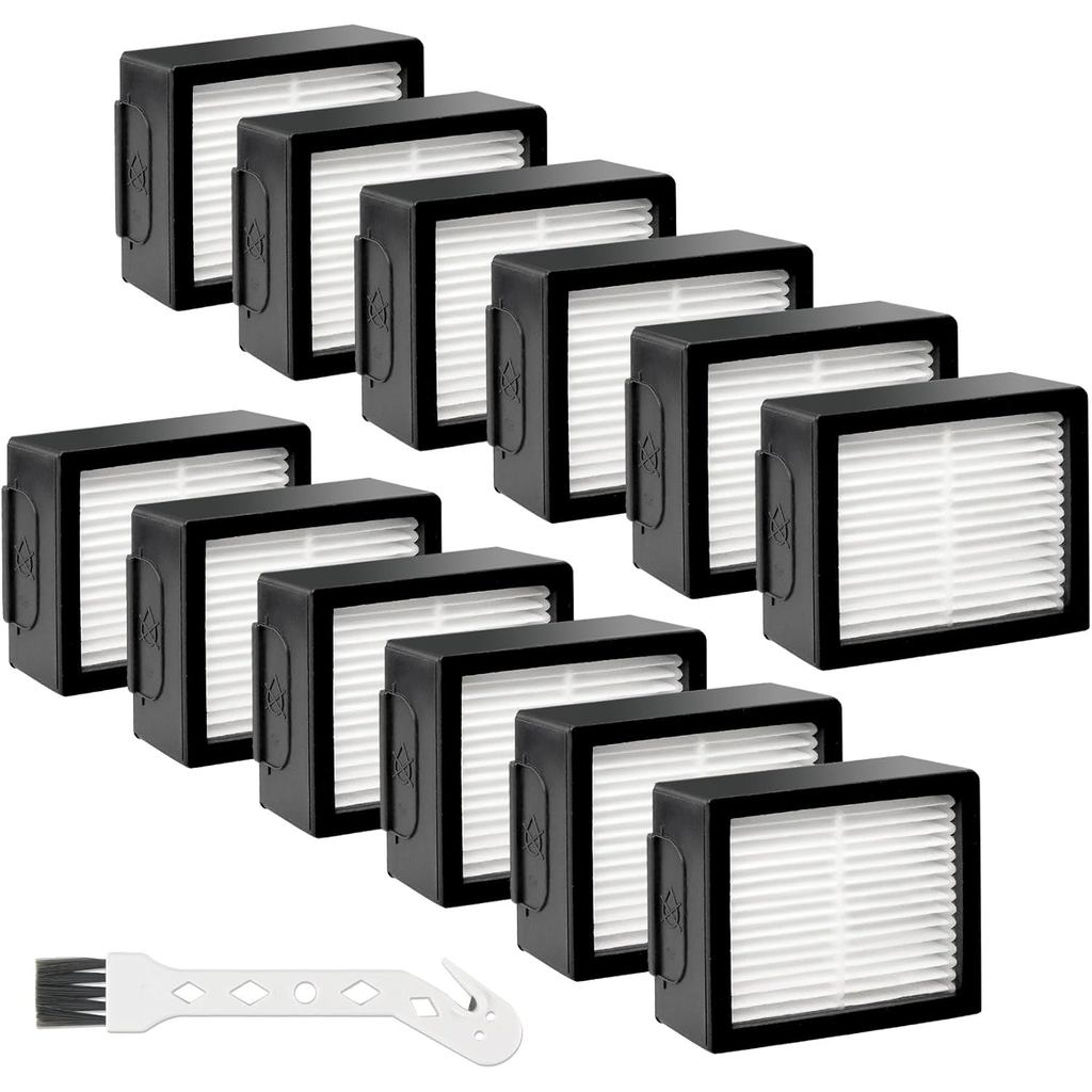 12Pack ตัวกรองทดแทนสําหรับ iRobot Roomba E I & J Series Combo E5 E6 E7 i3 + i4 i4 + i5 i5 + i6 i6+ i