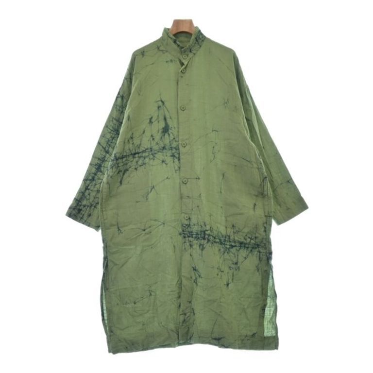 IM MEN Shirt navy overall pattern green Direct from Japan Secondhand