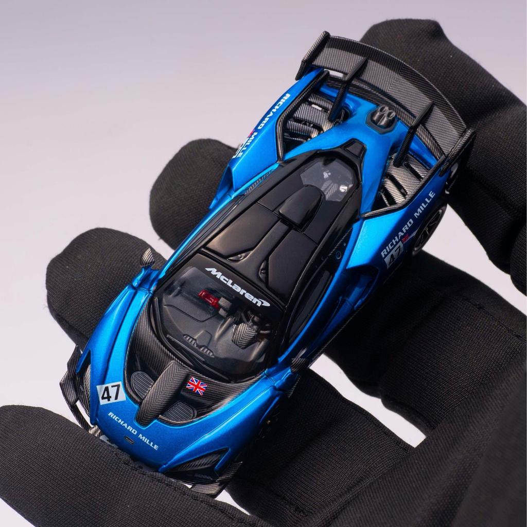 CM 1: 64 Mclaren Senna Mclaren Senna GTR Metallic Blue 47 #Alloy โมเดลรถยนต์