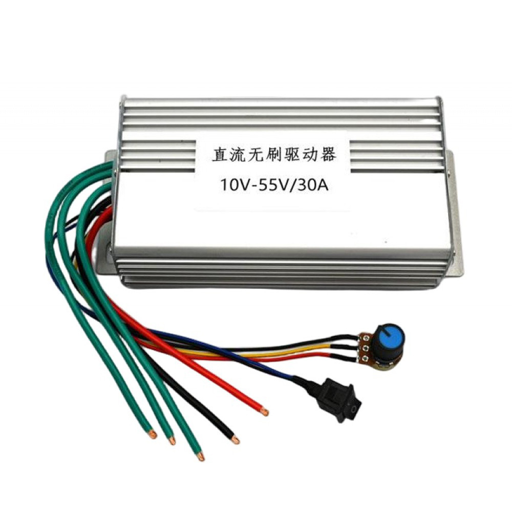 30A 1650W DC มอเตอร์ไร้แปรงควบคุมความเร็วสวิตช์ระเบียบบอร์ดมอเตอร์ไฟฟ้า Governor DC 10V 24V 36V 48V ไม่มี Hall