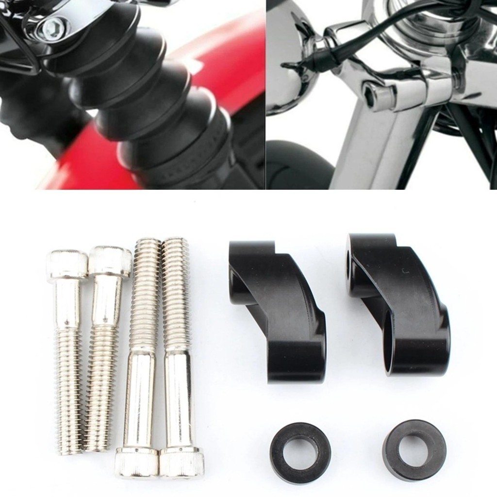 สําหรับ Harley Sportster 39 มม. 49 มม. Sportster FXR FXD Dyna ไฟเลี้ยวหน้า Relocation Mount Kit