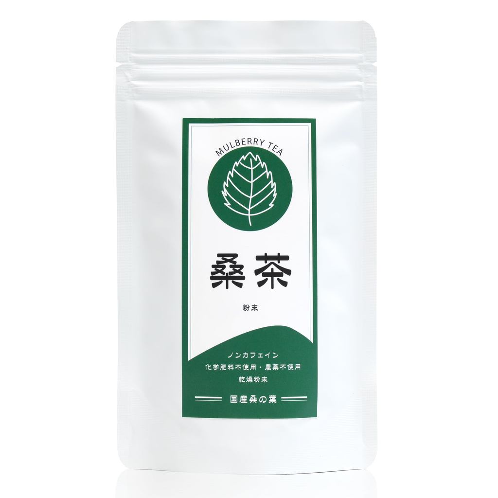 Mulberry Leaf Tea Powder, Made in Japan, Additive-Free, Caffeine-Free, Pesticide-Free, 100g (Approxi
