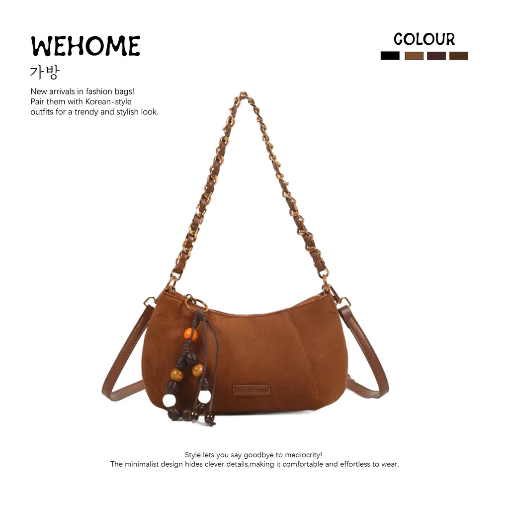 WEHOME Aurora Bag กระเป๋าสะพายสไตล์เกาหลีสำหรับวันหยุด ดีไซน์เข้าได้กับทุกลุค สีหลากหลาย
