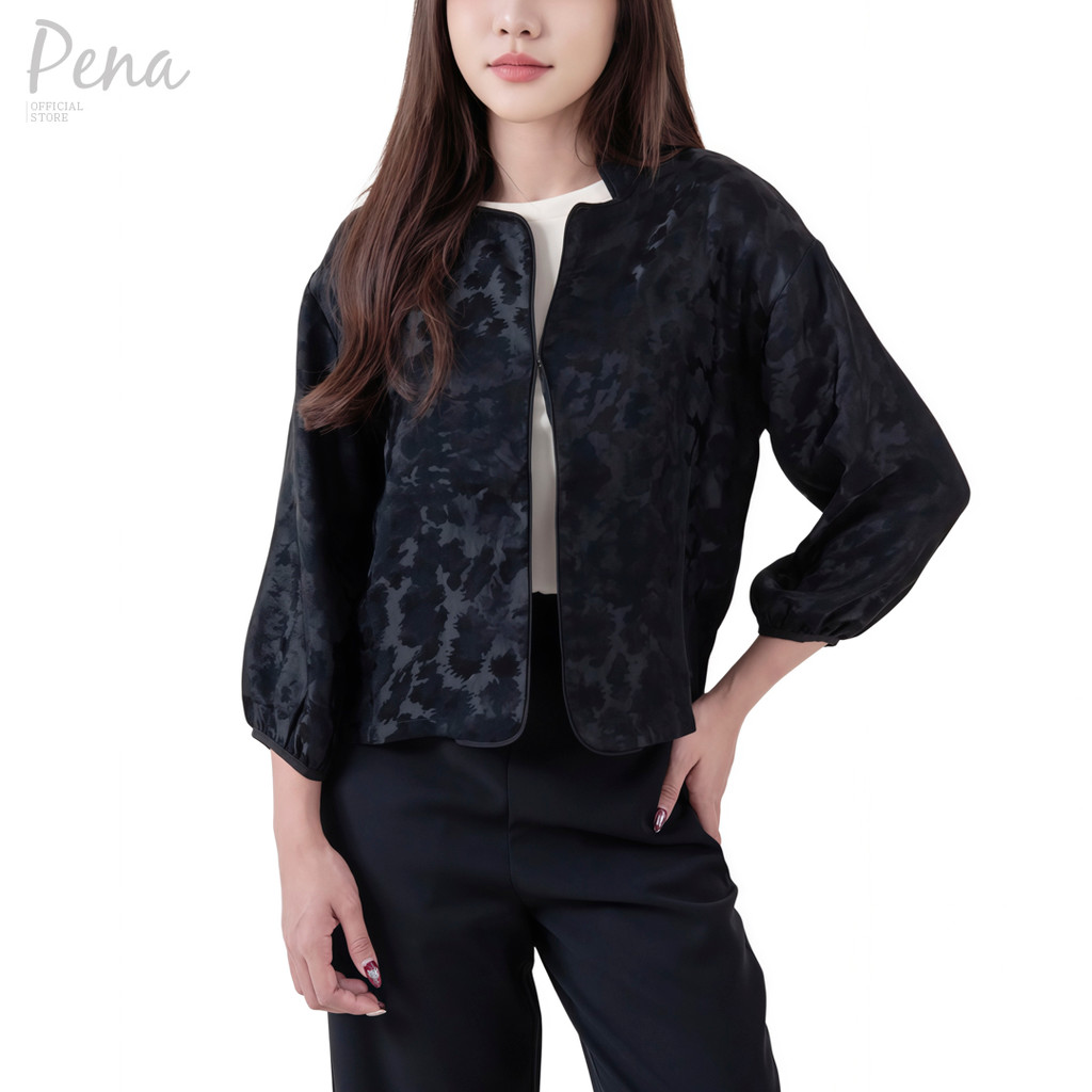 Pena house เสื้อคลุมแขนสามส่วน ผ้าลายในตัว POSL122501
