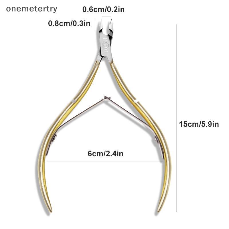 Onem Professional เล็บมือเล็บเท้า Cuticle Nipper ตัดสแตนเลสเครื่องตัด n - รูปที่ 3