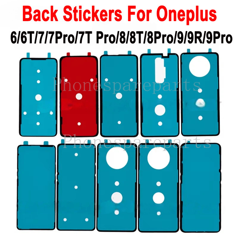 5 ชิ้นฝาหลังแบตเตอรี่กาวสติกเกอร์สําหรับ OnePlus 6 6T 7 7T 7Pro 9 9r 9RT 8 Pro 1 + 8 Nord 8T กาวเทปเปลี่ยนชิ้นส่วน