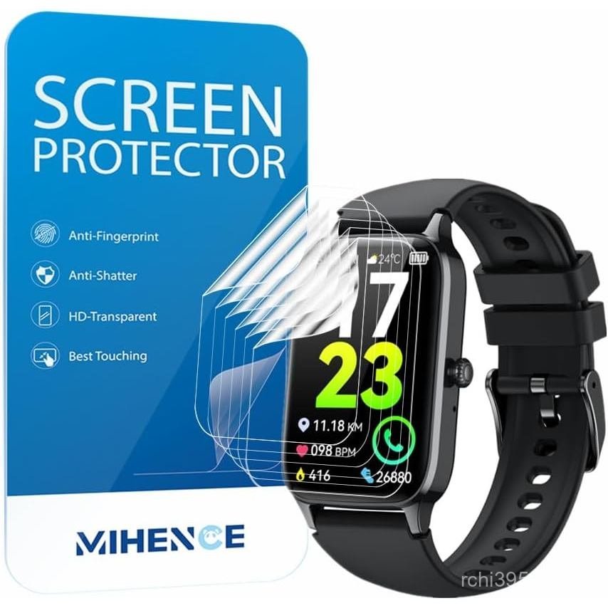 Screen Protector for P97 1.57'' Fitness Tracker Smartwatch, TPU HD Protective Film Compatible for Dy