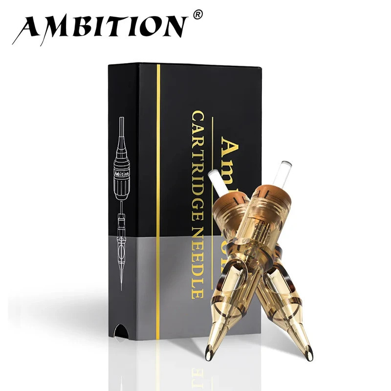 Ambition Premium Revolution Tattoo Cartridge Mix Round Liner Shader โค้ง Magnum Tattoo เข็ม 1rl 3rl 
