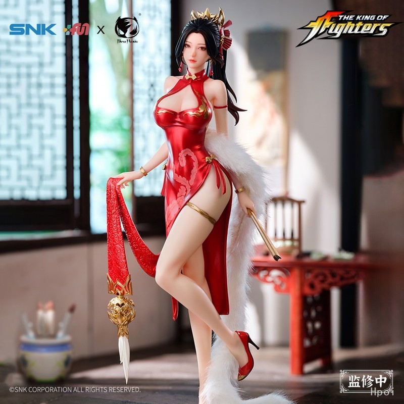 Authentic original design BearPanda King of Fighters 97 Koizumi Mai Red Gown Dance 1/6 figurine
