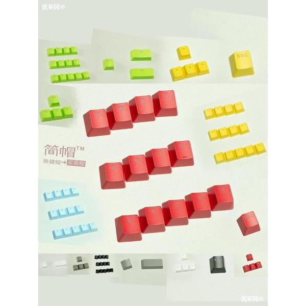 keycap keycap ไทย Jane Cap Keycap PBT โปร่งแสง Matte Texture Anti-Oiling เดี่ยว ESCWASDQWER สําหรับร