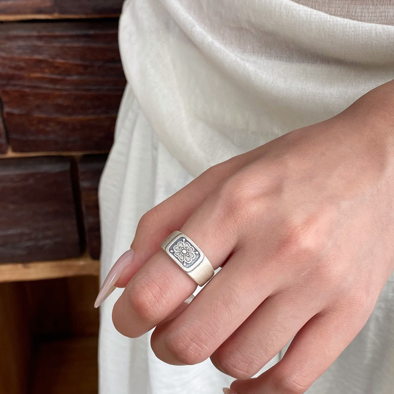 New Product#[1838People Collection]「Search」National Style New Chinese Style Pure Silver999Niche Desi