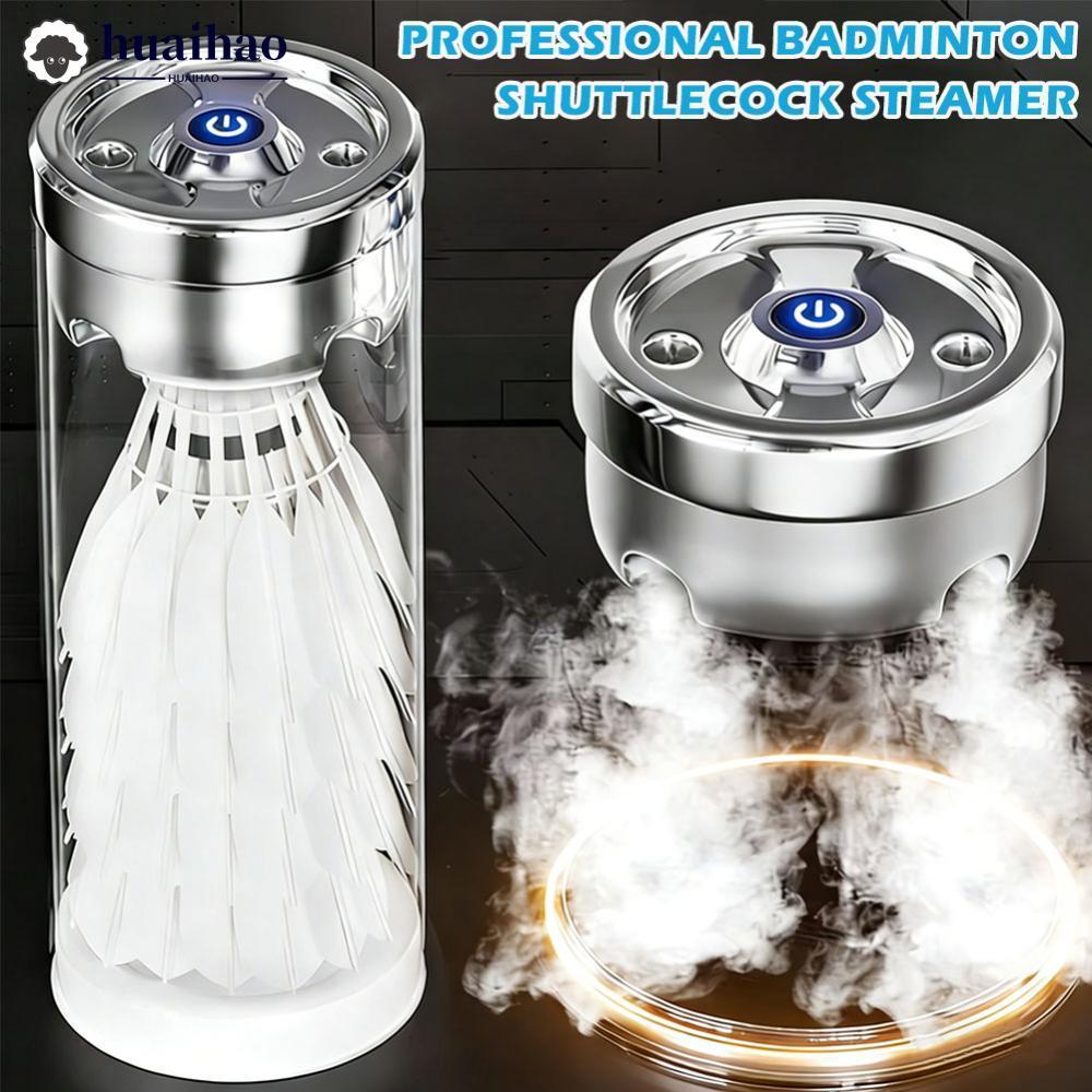 HUAIHAO Professional แบดมินตันลูกขนไก่ Steamer ถังไอน้ําแบบพกพา Ultrasonic Humidifier Type-C ชาร์จอุ