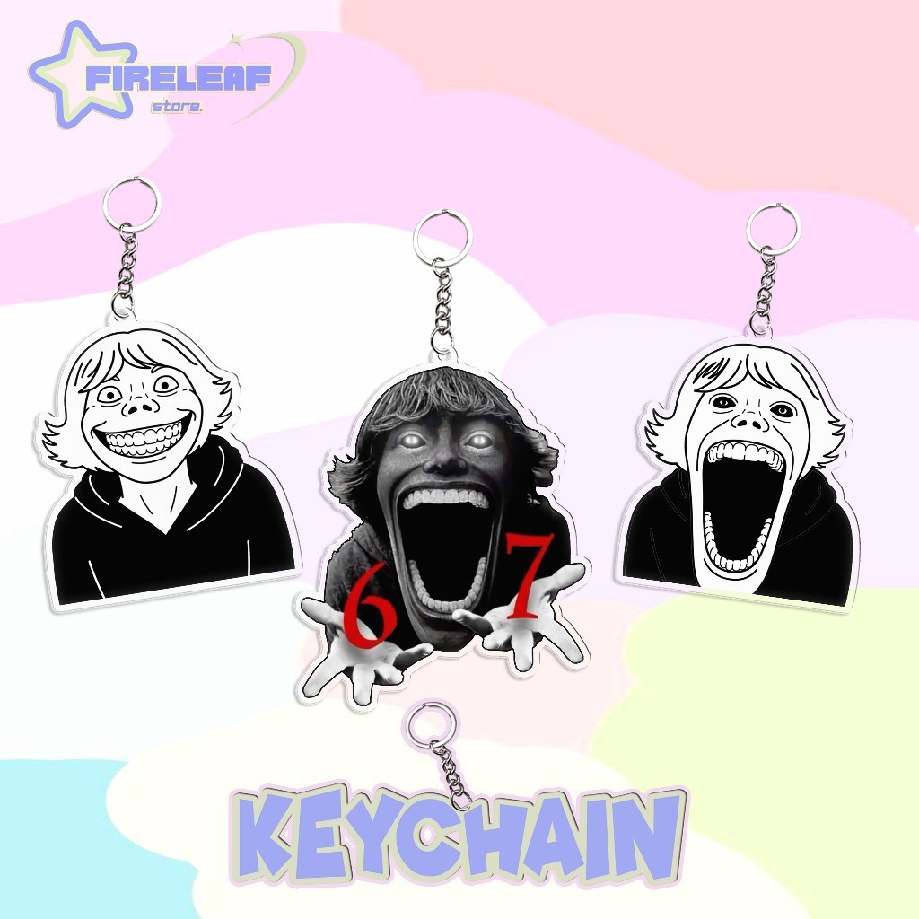 พวงกุญแจอะคริลิค พวงกุญแจเด็ก SCP 67 Meme SCP 67 Kid
