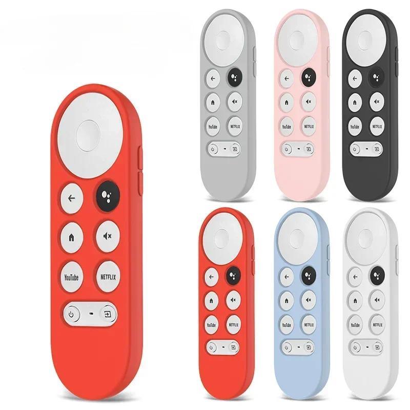 เคสซิลิโคนสําหรับ Chromecast สําหรับ -Google TV 2020 Voice Remote ฝาครอบป้องกันกันกระแทกสําหรับ 2020
