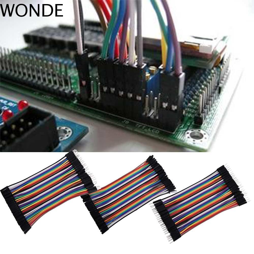 WONDE Dupont Cable Female To Female 10cm 40PIN 2.54mm Breadboard DIY Connector