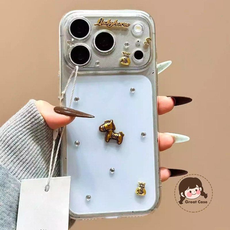 Luxury Pony Clearเคสโทรศัพท์สําหรับHonor X9 X9A X9B X9Cสมาร์ทX9D X8 X8A X8B X8C X8D X7 X7A X7B X7C X