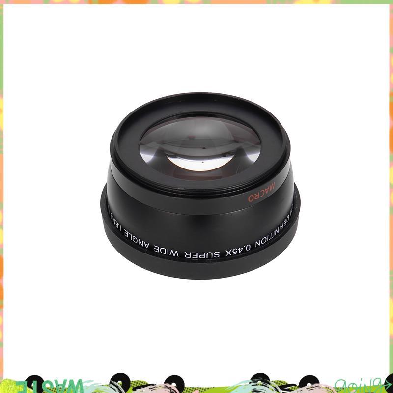 58MM Wide Angle 0.45x Converter Lens with Macro Close-Up Attachment for Rebel T6s,T6i,SL1,T5,T5i,T4i
