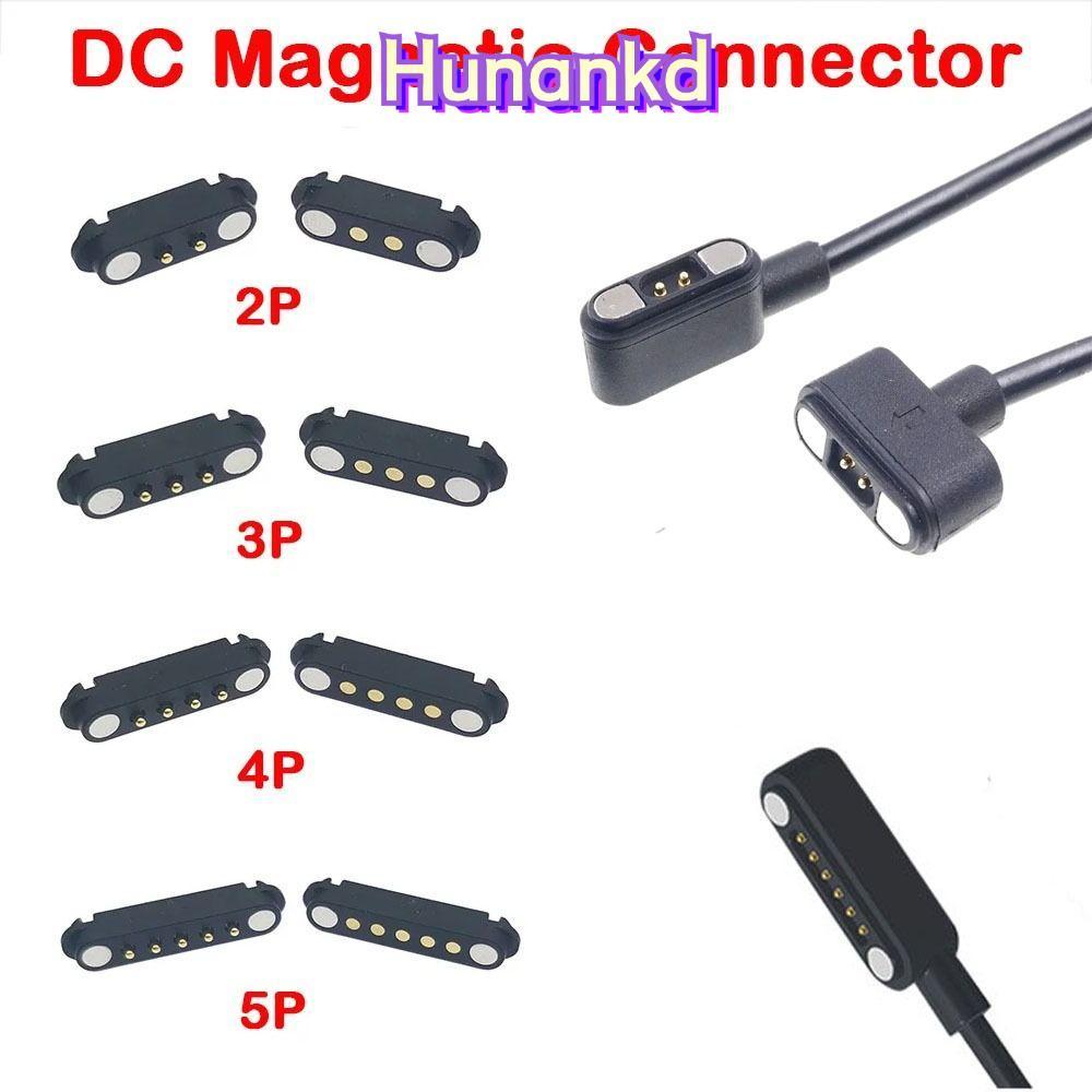 HUNAN Pogopin Magnetic Connector, 2Pin 3Pin 4Pin 5Pin High Current DC Magnetic Pogo Pin Connector, 2