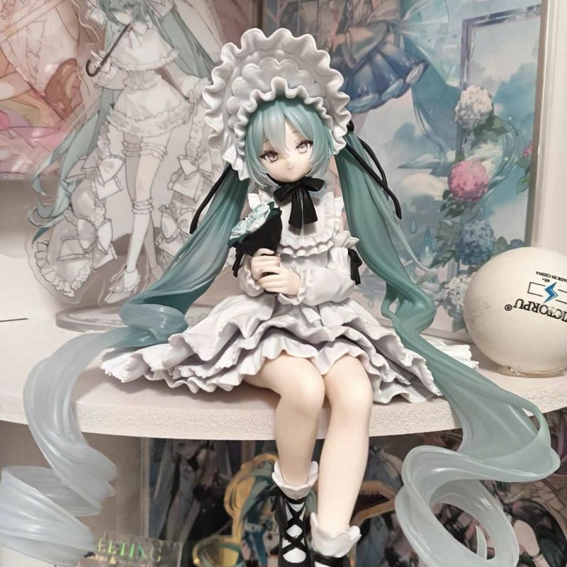 เวอร์ชั่นญี่ปุ่นพร้อมสต็อก FURYU Hatsune Miku Retro Doll Doll Pressed Instant Noodles Hatsune Jingpin Figure