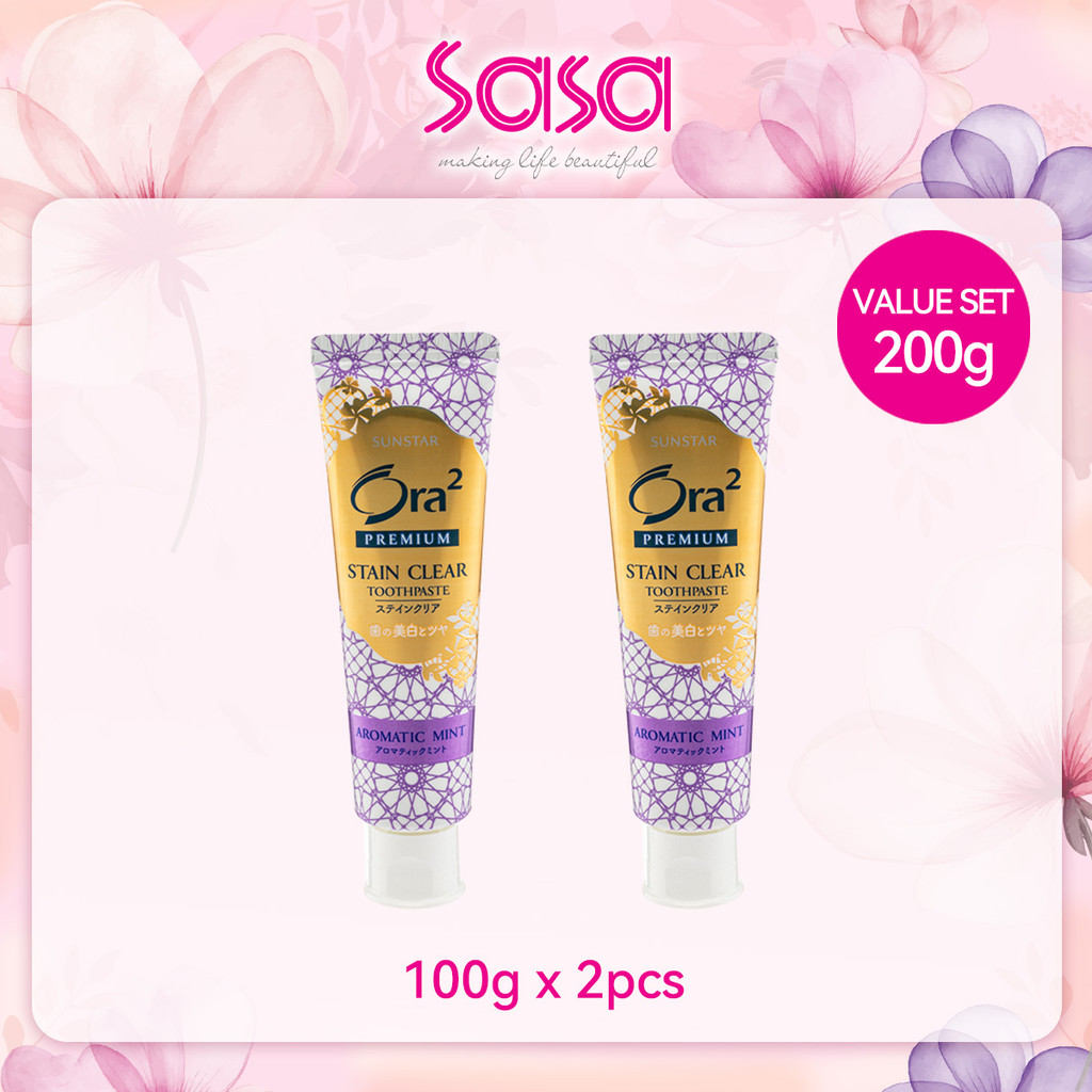 Sunstar Premium Dental Toothpaste Aromatic Mint Value Set  (100g x 2pcs)