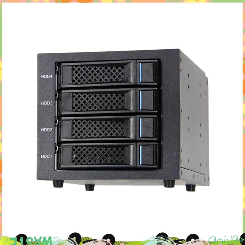 กล่องใส่ฮาร์ดไดรฟ์ภายนอก 4-Slot สําหรับ HDD SSD- U 3.5" 2 รองรับในกรณีการจัดเก็บ