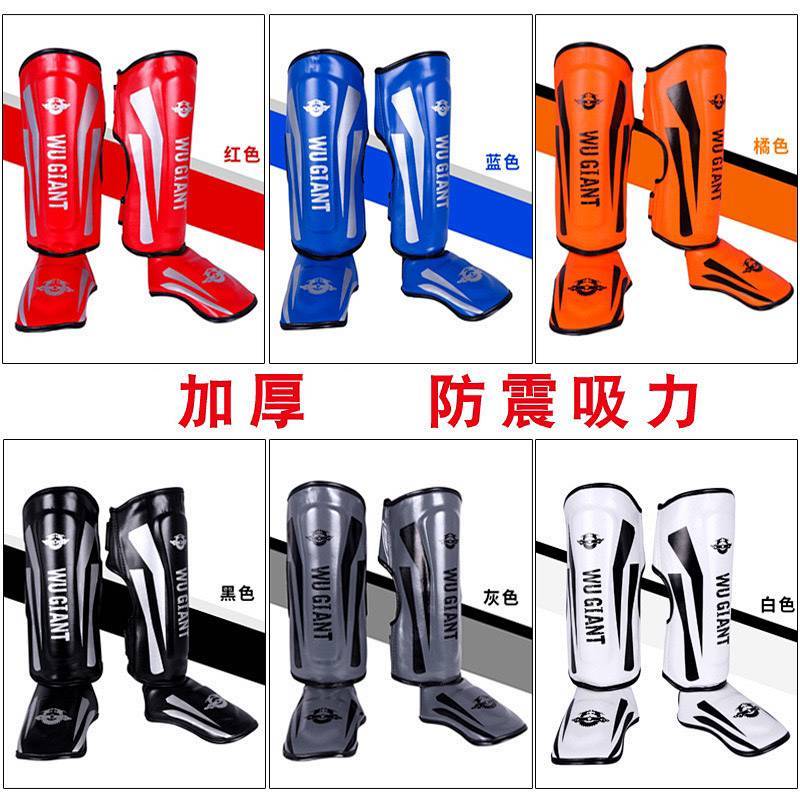 Thai boxing shin guard, boxing thickened shin guard, sanda fight instep and shin guard 6C6P