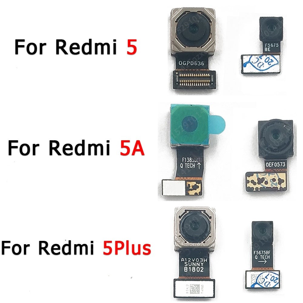 กล้องหน้าและหลังสําหรับ Redmi 5 5A 5 Plus Frontal ด้านหลังโมดูลเปลี่ยนอะไหล่