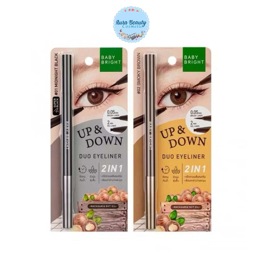 Baby Bright Duo Eyeliner อายไลน์เนอร์ 2 หัว ติดทน กันน้ำ ตาคมสวย
