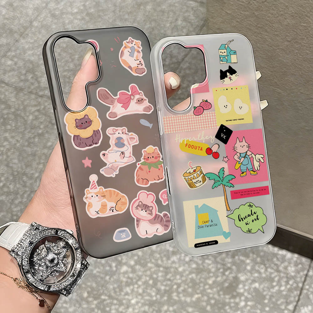 เคสโทรศัพท์ for Samsung A56 A55 Case Samsung A07 A35 A05S A16 A17 A36 A15 S24 S25 S26 Ultra A54 A34 A53 A26 น้ำค้างแข็ง