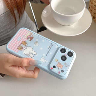 [เคสโทรศัพท์ Epoxy/HelloKett Miffy Rabbit/การ์ตูนน่ารัก/Appearance สูง] เหมาะสําหรับ iPhone 13 14 15 16 17 pro max รวมทุกอย่างเคส TPU นุ่มกันกระแทก