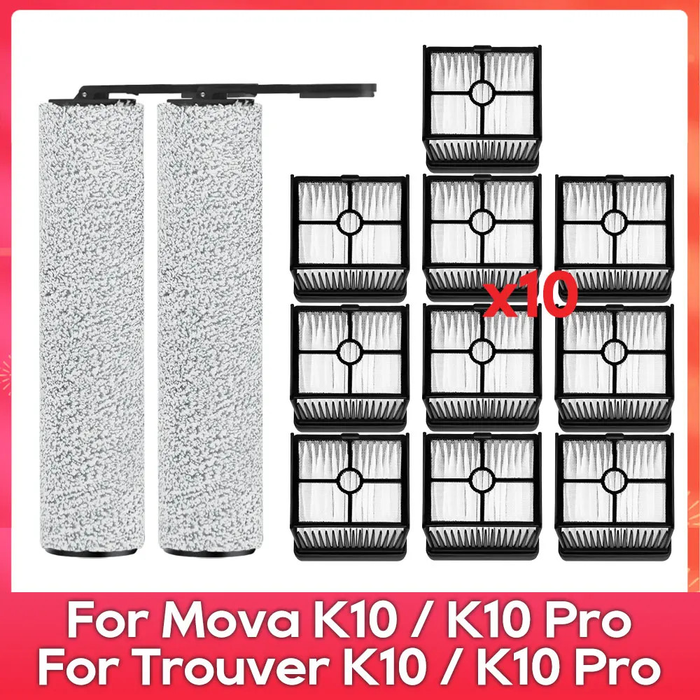 Fit สําหรับ ( MOVA K10, K10 Pro / Trouver K10, K10 Pro ) ชิ้นส่วนเครื่องดูดฝุ่นอุปกรณ์เสริม Roller แ