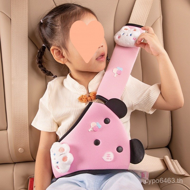 ชุดด้านหลังรถ Baby Retainer Holder Universal ปรับรถเด็ก Anti-Equipment คอ Rui เข็มขัดนิรภัยไหล่ Pad 