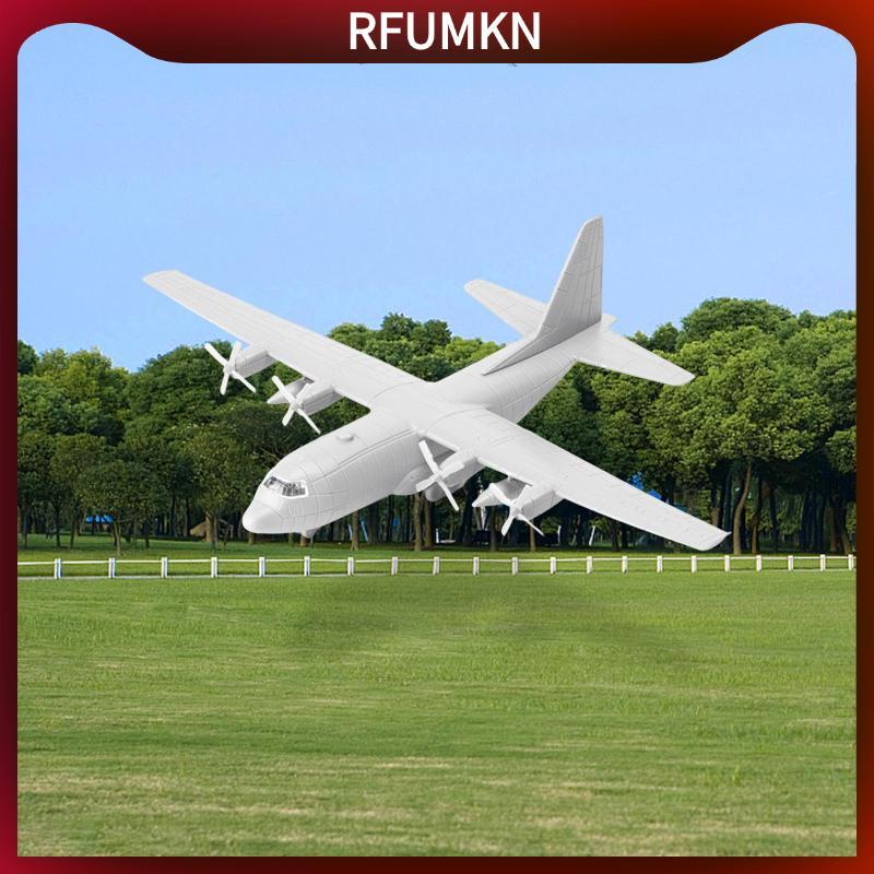 [rfumkn] 1/144 Transport Plane Model ,Miniature Aircraft Toy Assembled Model C130 4D พร้อมขาตั้งของข