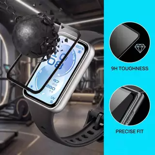 กระจกนิรภัย 9D/ ฟิล์มนุ่มสำหรับ for Smartwatch Huawei Band 11/11 Pro อุปกรณ์ป้องกันหน้าจอสำหรับ for Huawei Band 10 9 8 7