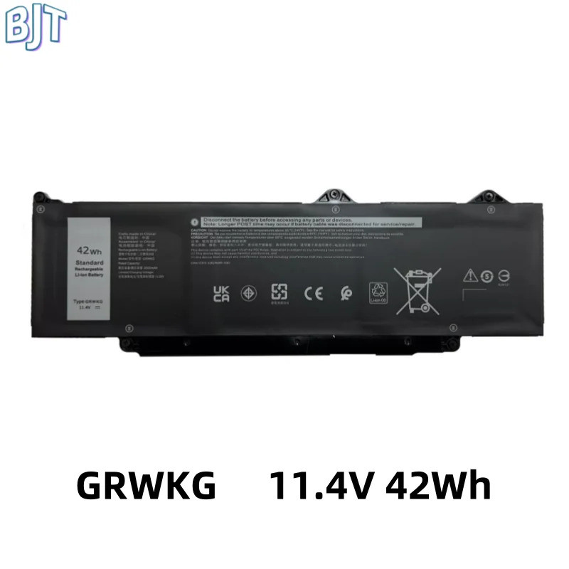 New 11.4V 42Wh 3680mAh GRWKG Laptop Battery for Dell Precision 15 3580 Notebook DR02P GTG7N JGT7N R7