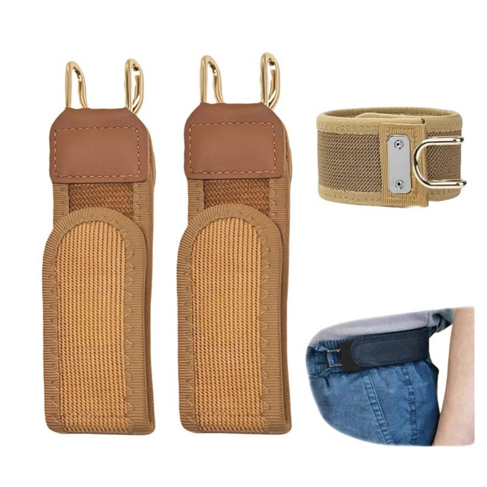 (24h Local Shipping) ปรับตะขอเข็มขัดยืดที่มองไม่เห็น Buckle-Less เอว Extender Unisex